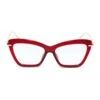 MILA - CARMINE + CLEAR GLASSES -Sunglasses Sales diff eyewear mila carmine clear glasses alt 1