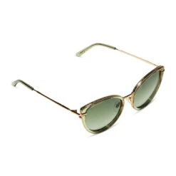 PRINCESS LEIA™ – ENDOR™ - TRANSLUCENT SAGE + GOLD + ENDOR™ FOREST MOON GREEN + POLARIZED SUNGLASSES -Sunglasses Sales diff eyewear princess leia endor translucent sage gold endor forest moon green polarized sunglasses alt 4