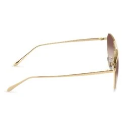 RAYNE - GOLD + BROWN GRADIENT SUNGLASSES -Sunglasses Sales diff eyewear rayne gold brown gradient sunglasses alt 4
