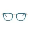 RUE - DEEP AQUA + CLEAR GLASSES -Sunglasses Sales diff eyewear rue deep aqua blue clear glasses alt 1
