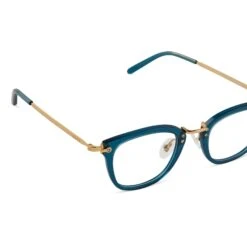 RUE - DEEP AQUA + CLEAR GLASSES 9 RUE - DEEP AQUA + CLEAR GLASSES -Sunglasses Sales diff eyewear rue deep aqua blue clear glasses alt 4