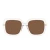 SANDRA - CLEAR CRYSTAL + BROWN SUNGLASSES -Sunglasses Sales diff eyewear sandra clear crystal brown sunglasses alt 1