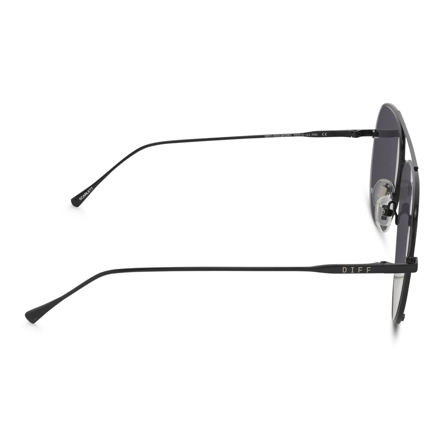 SCARLETT - BLACK + GREY SUNGLASSES 5 SCARLETT - BLACK + GREY SUNGLASSES - Image 3