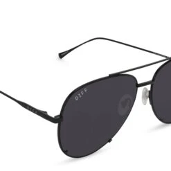 SCARLETT - BLACK + GREY SUNGLASSES 9 SCARLETT - BLACK + GREY SUNGLASSES -Sunglasses Sales diff eyewear scarlett black grey sunglasses alt 4