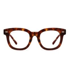 SUMMER - AMBER TORTOISE + CLEAR GLASSES