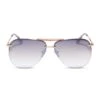 TAHOE - BRUSHED GOLD + TAUPE ROSE GRADIENT FLASH SUNGLASSES