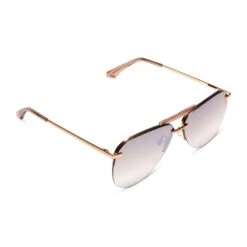 TAHOE - BRUSHED GOLD + TAUPE ROSE GRADIENT FLASH SUNGLASSES -Sunglasses Sales diff eyewear tahoe brushed gold taupe rose gradient flash sunglasses alt 4 99dabba1 ca12 4810 9fb2 01acebddca00