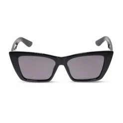 KRISTA HORTON - THE KOLLY + BLACK + SOLID GREY POLARIZED SUNGLASSES