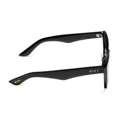 KRISTA HORTON - THE KOLLY + BLACK + SOLID GREY POLARIZED SUNGLASSES -Sunglasses Sales diff eyewear the kolly black grey polarized sunglasses alt 3