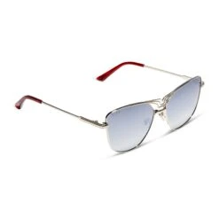 THOR - SILVER + GREY GRADIENT SILVER FLASH + POLARIZED SUNGLASSES -Sunglasses Sales diff eyewear thor silver grey gradient silver flash polarized sunglasses alt 4