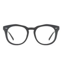 WESTON - MATTE BLACK + CLEAR GLASSES