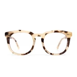 WESTON - CREAM TORTOISE + CLEAR GLASSES