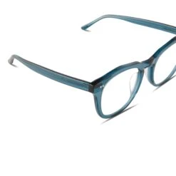 WESTON - DEEP AQUA + CLEAR GLASSES -Sunglasses Sales diff eyewear weston deep aqua clear glasses alt 3