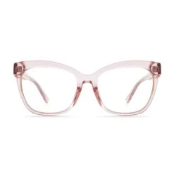 WINSTON - LIGHT PINK CRYSTAL + CLEAR GLASSES