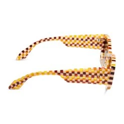 ZOE - CHESTNUT WEAVE + BROWN GRADIENT SUNGLASSES -Sunglasses Sales diff eyewear zoe chestnut weave brown gradient sunglasses alt 3