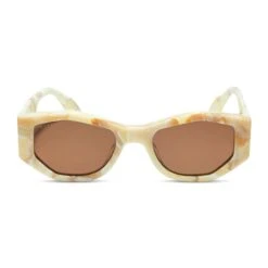 ZOE - MILK N HONEY + BROWN SUNGLASSES