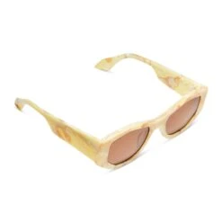 ZOE - MILK N HONEY + BROWN SUNGLASSES 14 ZOE - MILK N HONEY + BROWN SUNGLASSES -Sunglasses Sales diff eyewear zoe milk n honey brown sunglasses alt 4