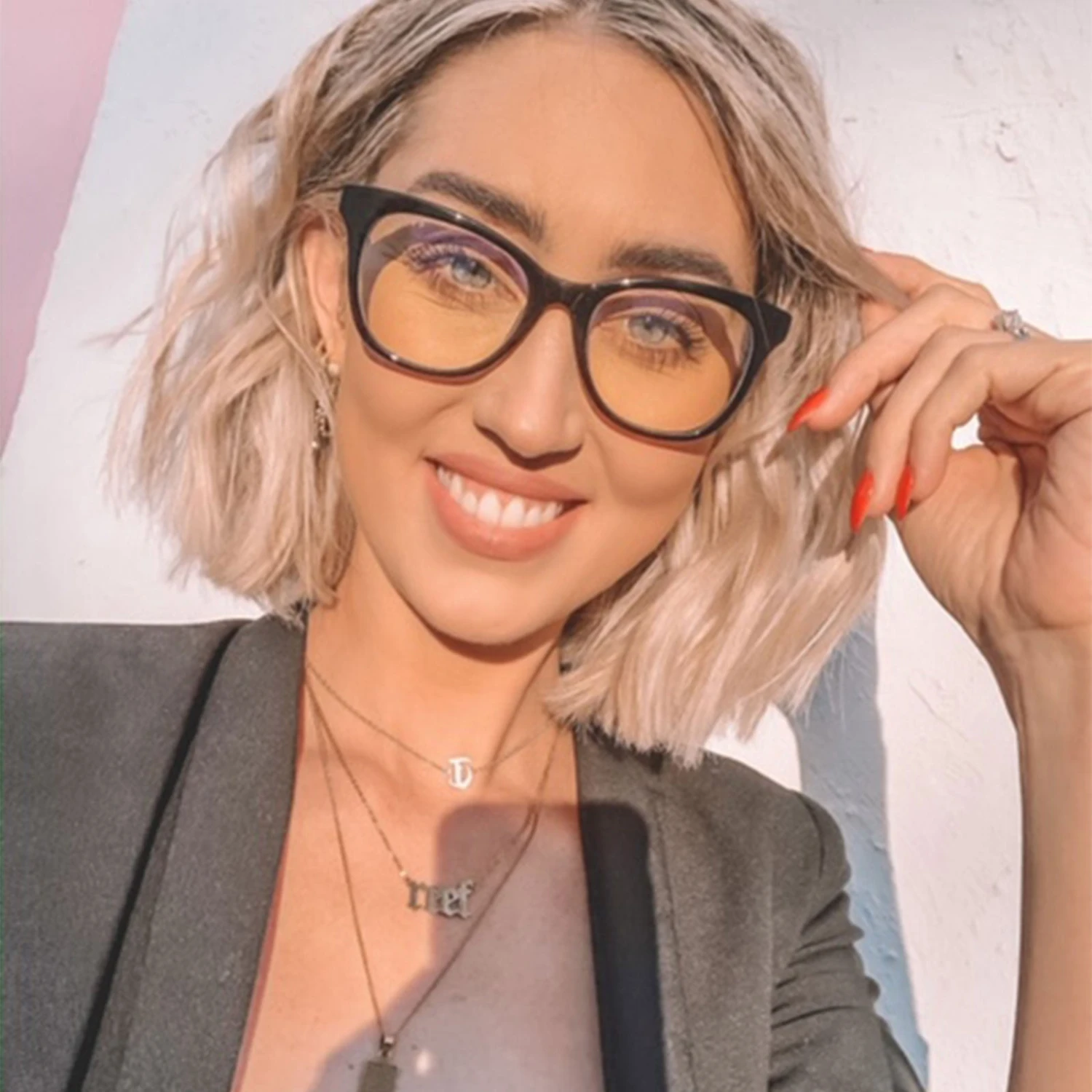 CARINA - BLACK + CLEAR GLASSES 10 CARINA - BLACK + CLEAR GLASSES - Image 8