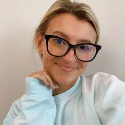 CARINA - BLACK + CLEAR GLASSES 14 CARINA - BLACK + CLEAR GLASSES -Sunglasses Sales diff july 2021 lexifullerr female carina blue light glasses black