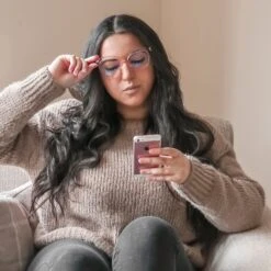 WINSTON - LIGHT PINK CRYSTAL + CLEAR GLASSES -Sunglasses Sales diff july 2021 perfectlyclaudia female winston blue light glasses cafe ole