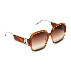 TINA - HENNA TORTOISE + BROWN GRADIENT SUNGLASSES