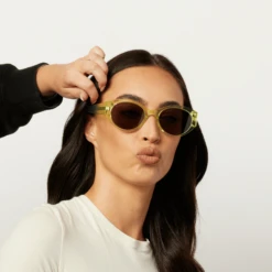 LINNEA - CITRINE + GREY SUNGLASSES -Sunglasses Sales diffshopifypdp 58