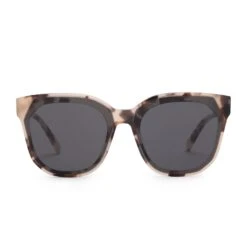 GIA - CREAM TORTOISE + GREY SUNGLASSES