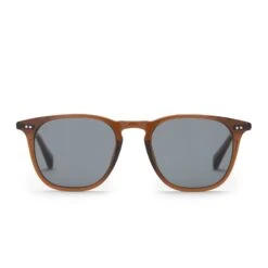 MAXWELL - WHISKEY + GREY POLARIZED SUNGLASSES