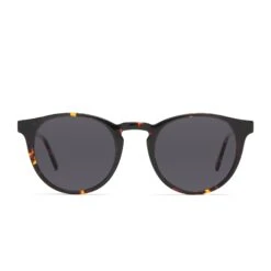 KIRA - GOLD AMBER TORTOISE + CLEAR GLASSES -Sunglasses Sales sawyer DT BB60 front polarized