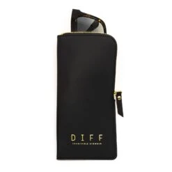 SOFT SIDE ZIPPER CASE - BLACK -Sunglasses Sales soft case black