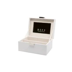 2 PIECE VANITY CASE - WHITE CROC